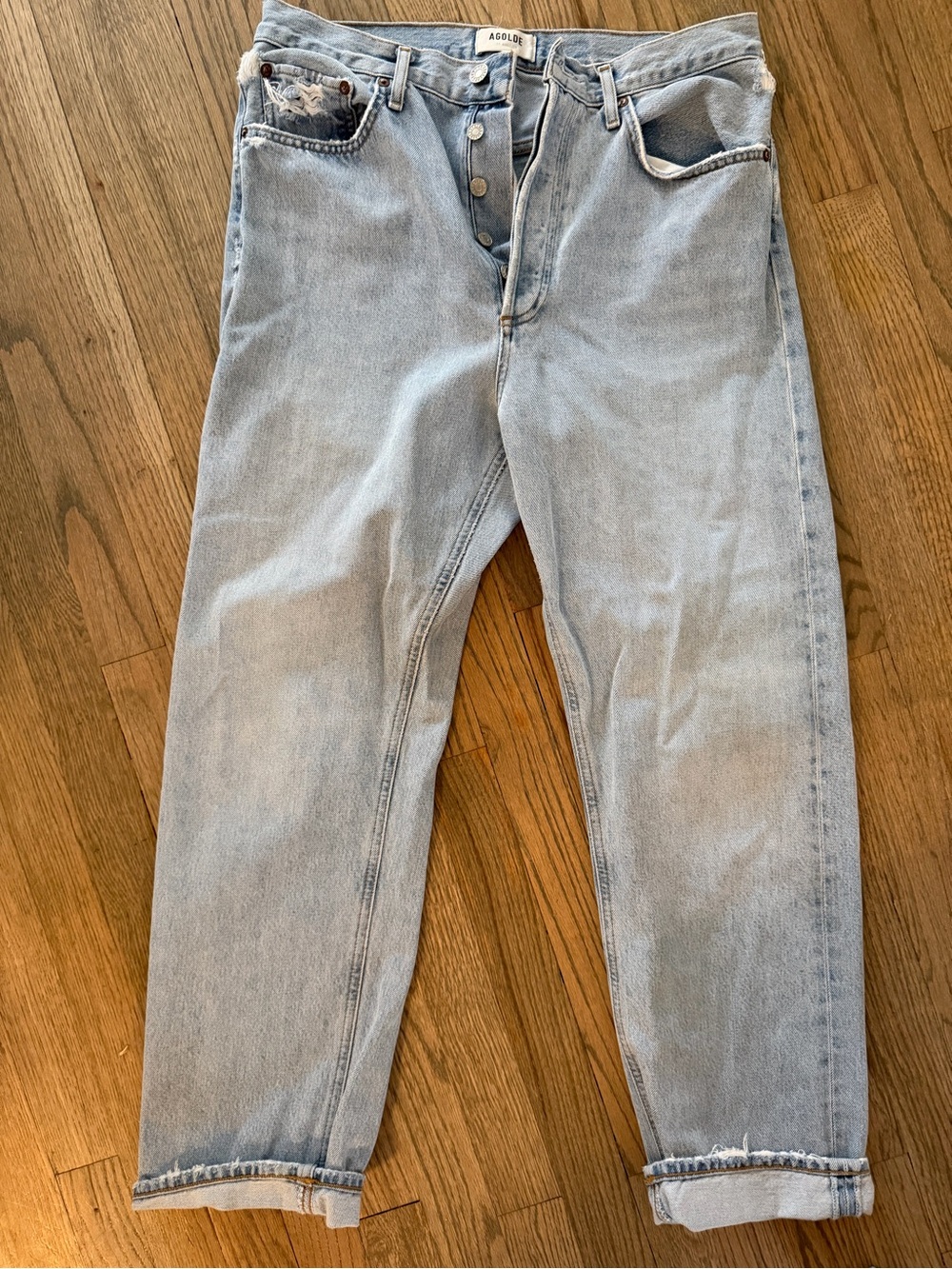 Agolde Light Wash Relaxed Men’s Jeans